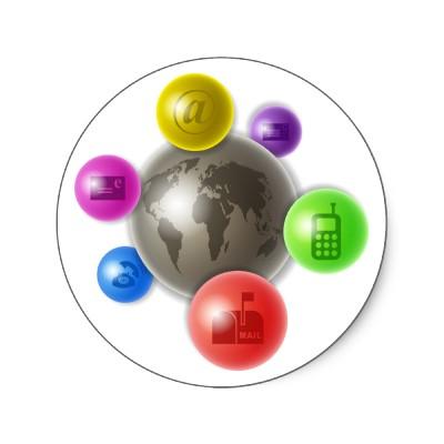 Foto Mundo de la comunicación Pegatinas