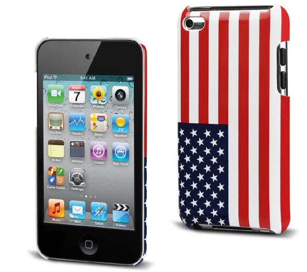 Foto Muvit Carcasa bandera de EE.UU. y protector de la pantalla para iPod touch 4G