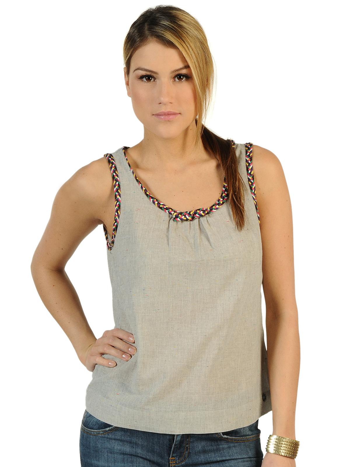 Foto Nümph Agnes Top gris plata mel S