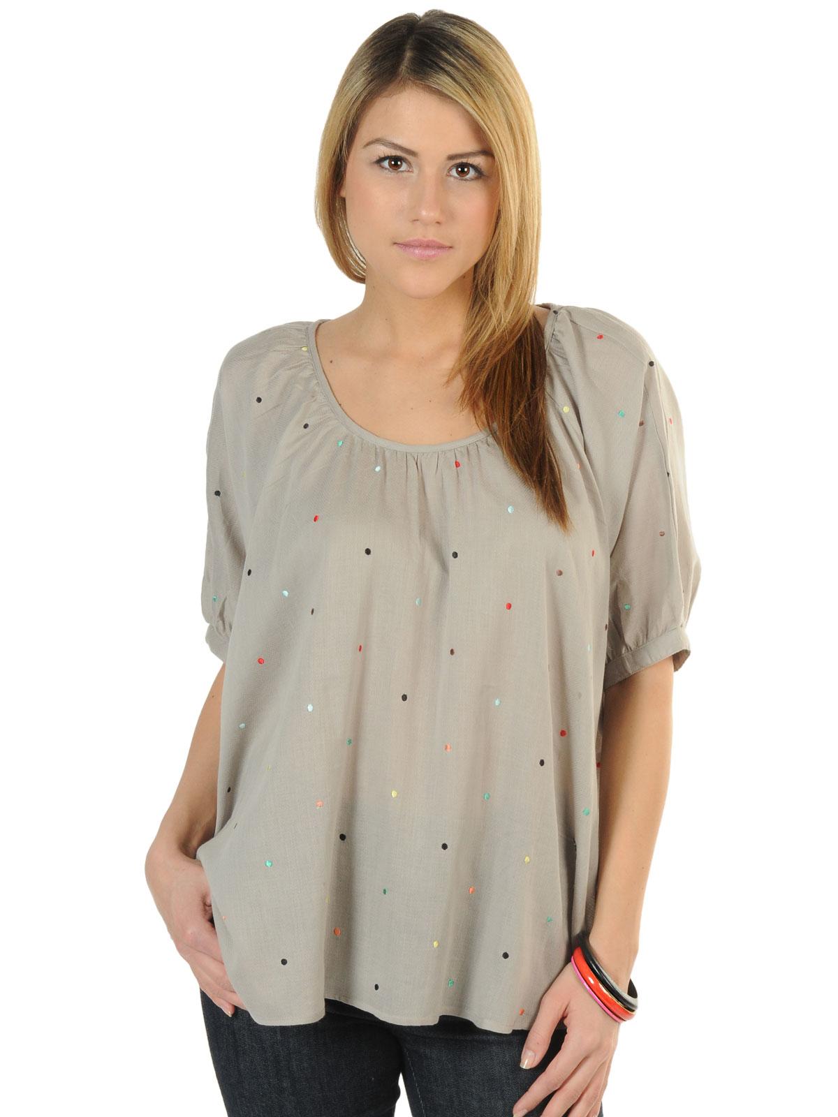 Foto Nümph Martha Top plata gris S