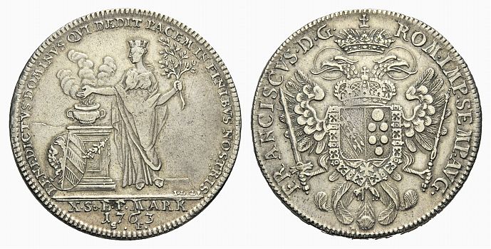 Foto Nürnberg-Stadt Konventionstaler 1763