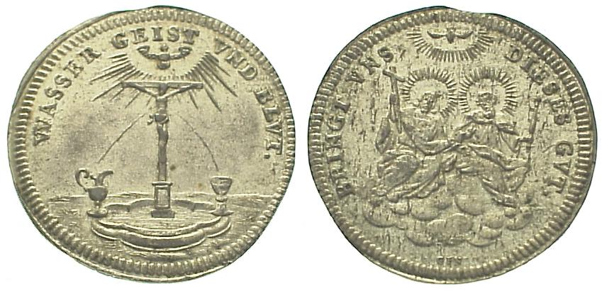 Foto Nürnberg, Stadt Silberabschlag v d Stempeln d Dukaten (um 1700)