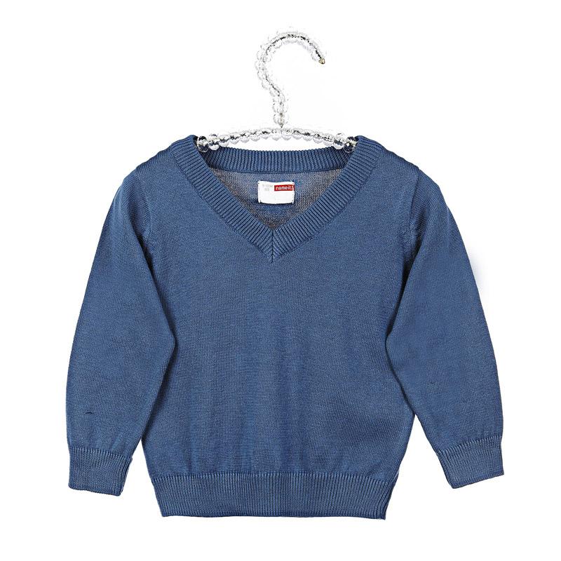 Foto Name it kids Jersey - vakke kids knit v-neck aug 412 - Azul / Marin...