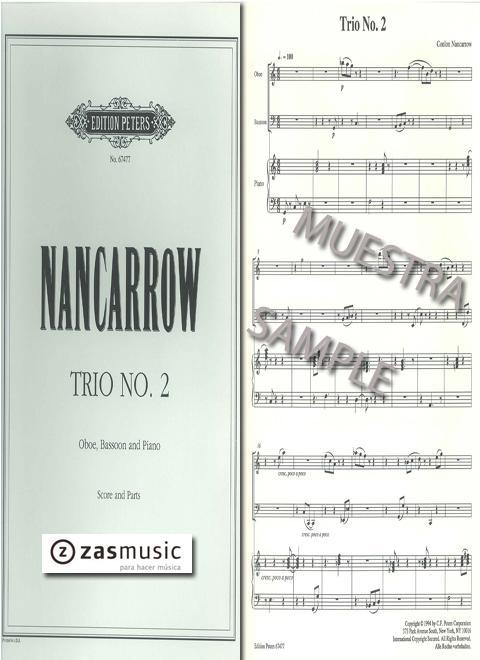 Foto nancarrow: trío nr. 2 f. ob., fag. u. klav.