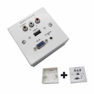 Foto Nanocable placa pared vga jack3.5 usb2.0 3xrca