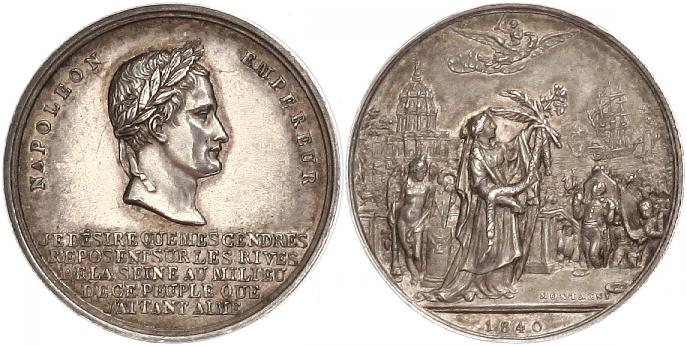 Foto Napoleon Bronzemedaille 1840