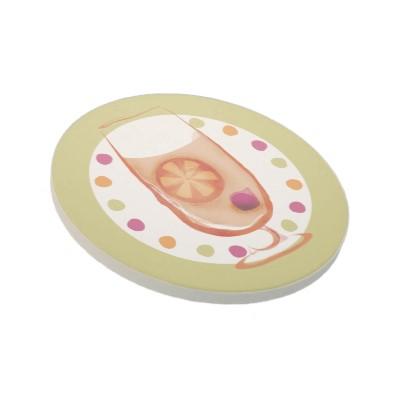 Foto naranja tropical retro del práctico de costa de la Posavasos Diseño