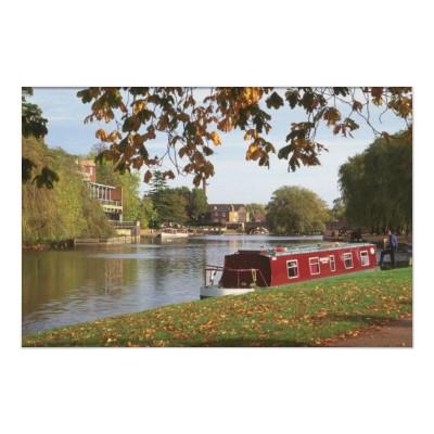 Foto Narrowboat en Stratford sobre Avon, Inglaterra Posters