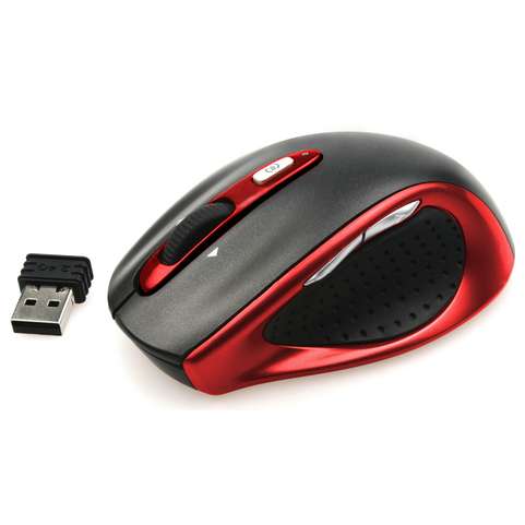 Foto Natec Falcon 1600 DPI Wireless Laser Negro/Rojo