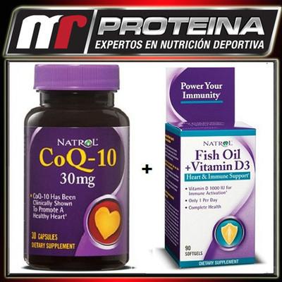 Foto Natrol - Coq10 30 Mg, 30 C + Fish Oil Y Vitamin D3 , 90 S - Salud Cardiovascular