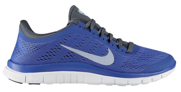 Foto Natural running Nike Free 3.0 White / Cool Grey / Violet Force Woman