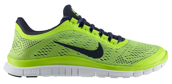 Foto Natural running Nike Free 3.0 Yellow / Grey