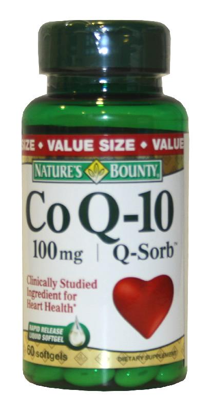 Foto Nature's Bounty Coenzima Q-10. 60 perlas de 100 mg