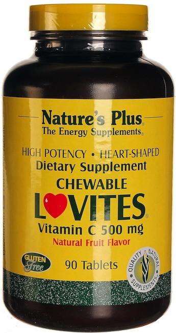 Foto Nature's Plus Lovites-Vitamina C 500mg 90 masticables