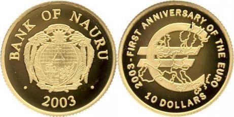 Foto Nauru 10 Dollars 2003
