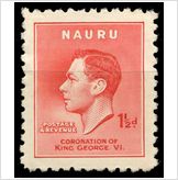 Foto Nauru stamps 1937 king george vi 1�p scott 35 sg 44 mh