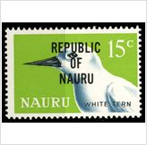 Foto Nauru stamps 1968 white tern 15c scott 80 sg 88 mnh topical: birds