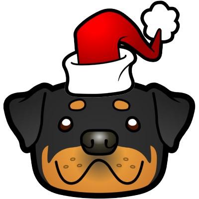 Foto Navidad Rottweiler Esculturas Fotograficas