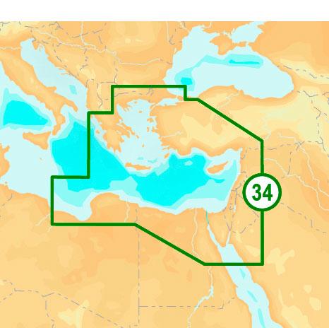 Foto Navionics Cartografia Nautica Platinum+ XL3 34P Mediterraneo Este