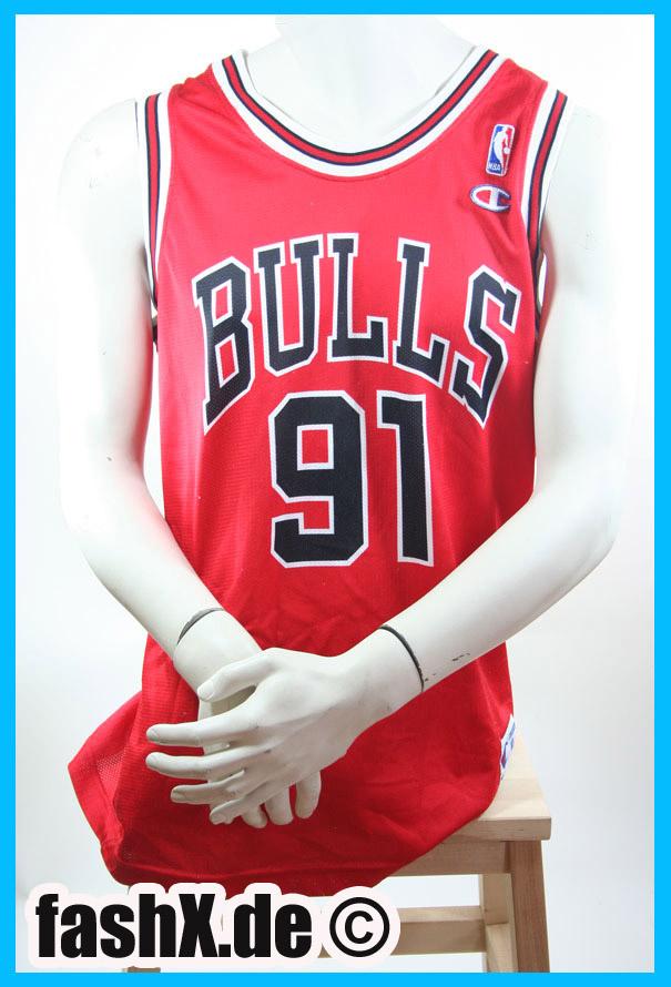 Foto NBA Chicago Bulls camiseta 91 Dennis Rodman XL Champion
