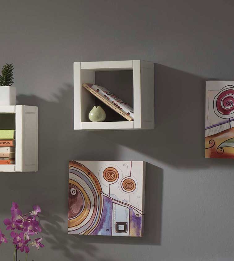 Foto Nepal Estante Cubo 27x27 Blanco