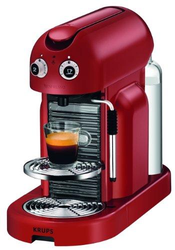 Foto Nespresso Maestria Red XN8006 Krups - Cafetera monodosis (1500 W, depósito de agua de 1.4 litros, 16 cápsulas de degustación), Color rojo