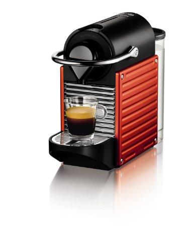 Foto Nespresso Pixie Red XN3006 Krups - Cafetera monodosis (19 bares, 1260 W, depósito de agua de 1 litro, 16 cápsulas de degustación), Color naranja