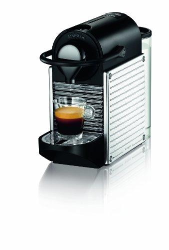 Foto Nespresso Pixie Steel XN300DP4 Krups - Cafetera monodosis (19 bares, Apagado automático, Sistema calentamiento rápido)