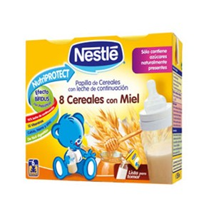 Foto Nestle 8 c/miel 2x250 ml