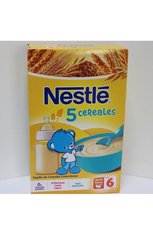 Foto Nestle papilla 600g 5 cereales, etapa 2, a partir 6 meses, 8 vitaminas