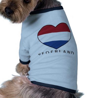 Foto Netherland Heart with black NEDERLAND Camiseta De Perro