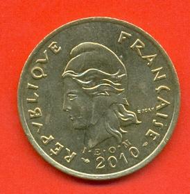 Foto Neukaledonien 100 Francs 2010