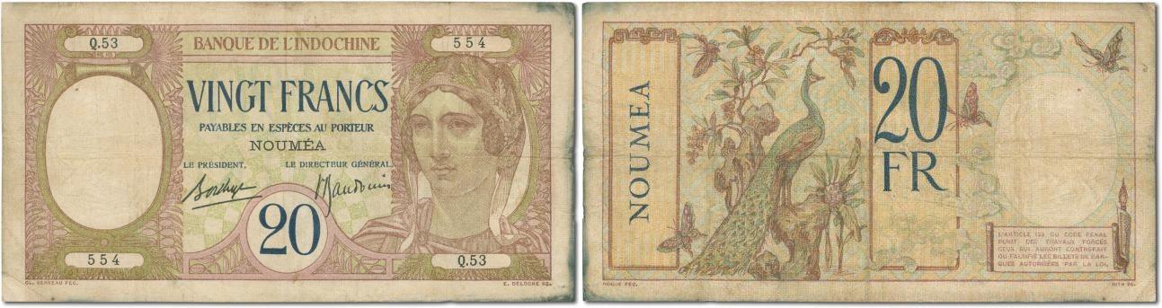 Foto Neukaledonien 20 Francs