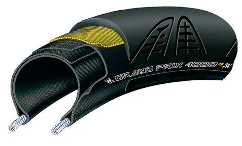 Foto Neumático Continental GP 4000S 700x23 Negro Flexible