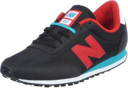Foto New Balance U410 calzado negro rojo turquesa 44,5 EU 10,5 US