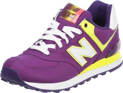 Foto New Balance Wl574 W calzado violeta amarillo 37,0 EU 6,5 US