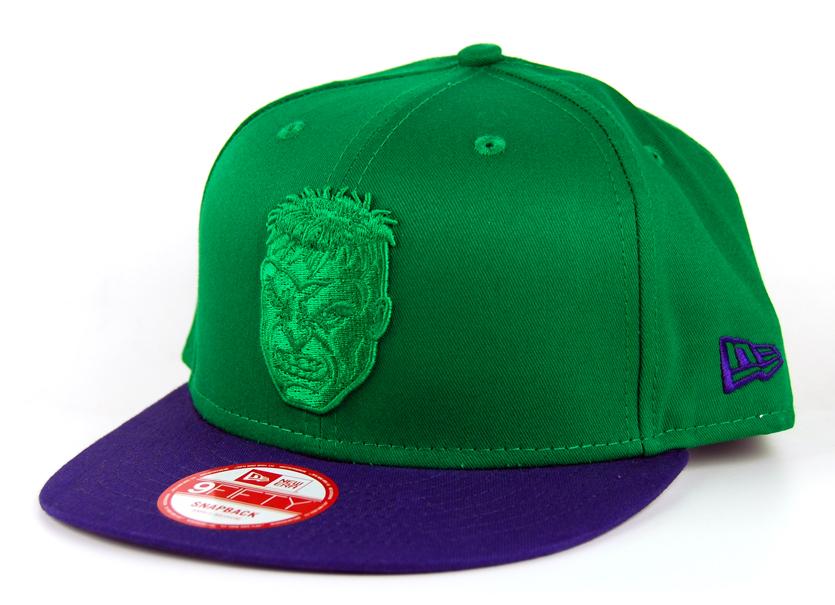 Foto New Era Character Poptonal Hulk Snapback Cap - Green / Purple