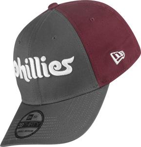Foto New Era Coop Mark PhiladelphiaPhillies gorra gris burdeos M/L