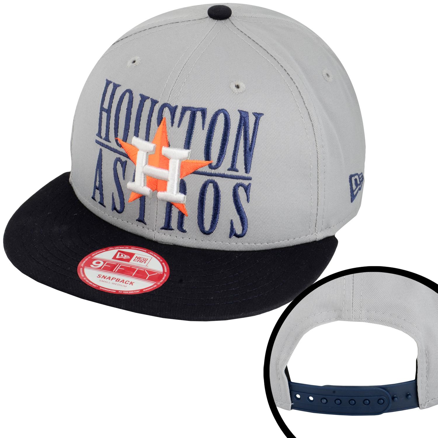 Foto New Era Houston Snapback Cap Gris De Color Azul Oscuro