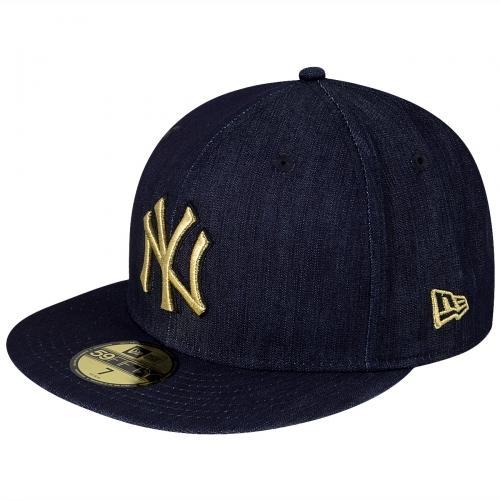 Foto New Era Met Den NY Yankees 59Fifty Cap Navy/Metalic Gold