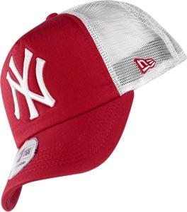 Foto New Era Mlb Clean Trucker Ny Yankees gorra rojo blanco
