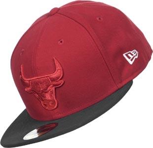 Foto New Era Team Tonal Chicago Bulls gorra rojo negro 7 5/8