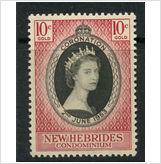 Foto New hebrides - british 1953 coronation queen elizabeth ii scott 77 mnh