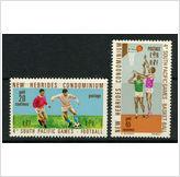 Foto New Hebrides - British 1971 4th South Pacific Games Scott 146-7 MNH Topic: Sport