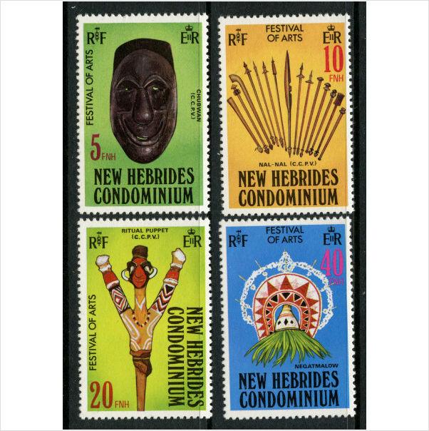 Foto New Hebrides - British 1979 Arts festival Scott 268-71 MNH