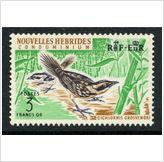 Foto New Hebrides - French 1963 Thicket warbler Scott 122 MNH Topical: Birds