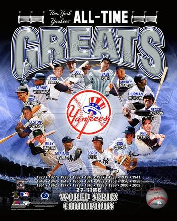 Foto New York Yankees All Time Greats Composite - Laminas