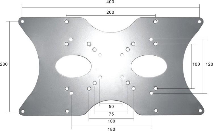Foto Newstar placa adaptadora vesa, plata, 132.1 cm (52 