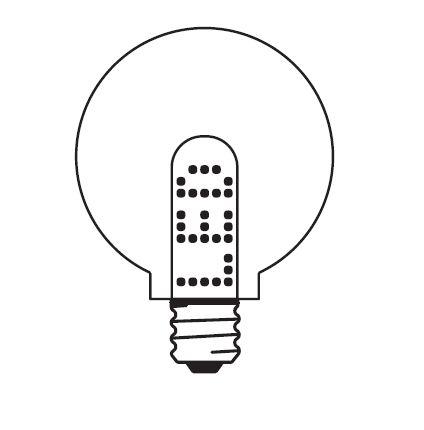 Foto Next Leuchtmittel E27, LED, Globe Ø100mm, 3,6Watt dimmbar 150lm E27
