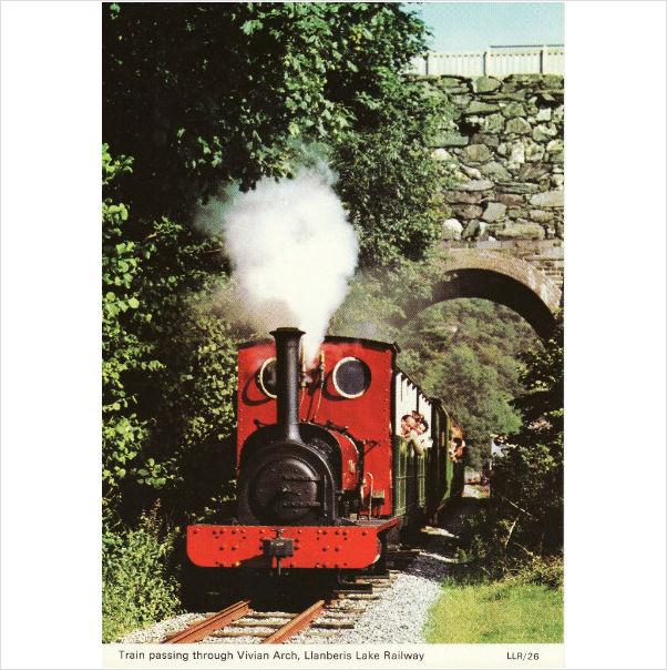 Foto NG Railway Postcard Hunslet 493/1889 Elidir Llanberis Lake Vivian Arch